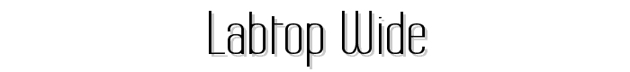 Labtop Wide font